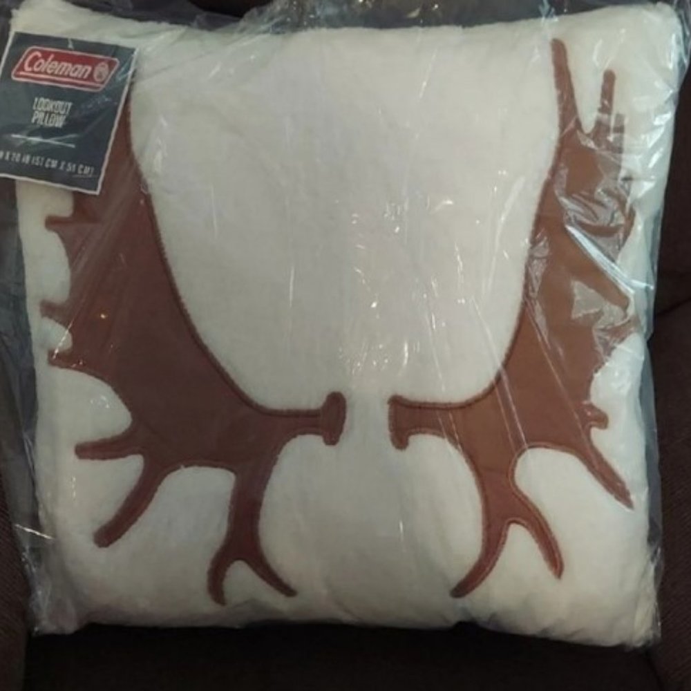 Coleman Sherpa Icon Square Pillow, NWT
